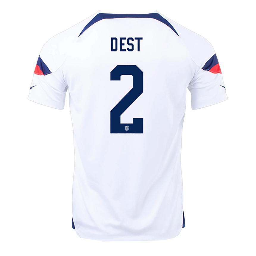 Nike Men's USA 2022/23 Home Jersey w/ Dest #2 Printing Back
