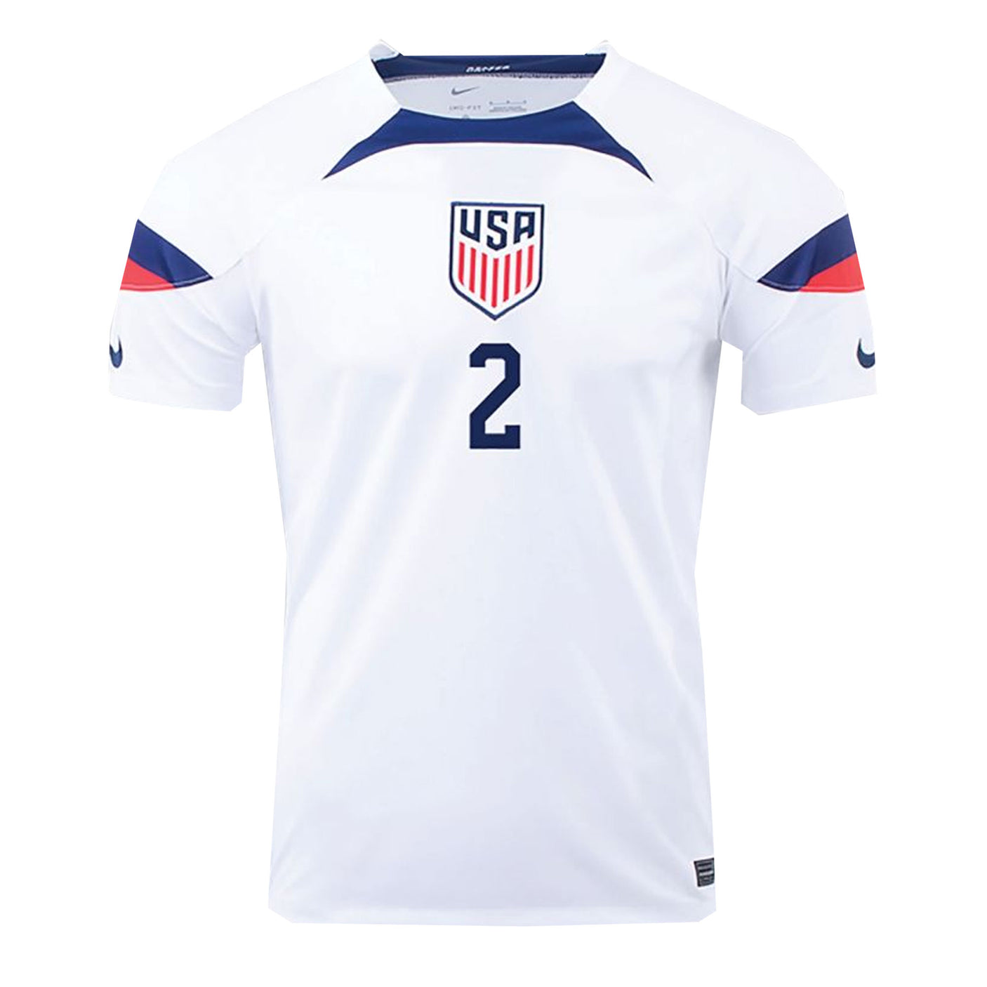 Nike Men's USA 2022/23 Home Jersey w/ Dest #2 Printing Front