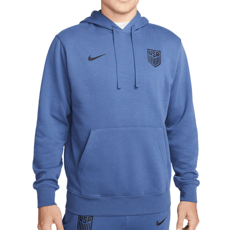 Nike Men's USA Fleece Pullover Hoodie Navy/Black Front