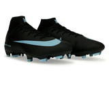 Nike Men's Zoom Mercurial Superfly 10 Academy FG/MG Black/Ice Blue Together