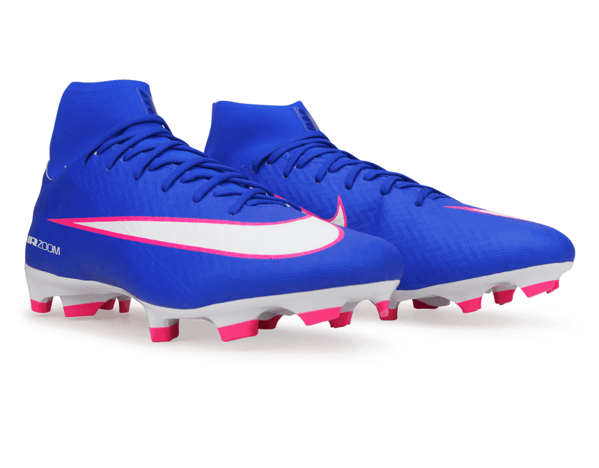 Nike Men's Zoom Mercurial Superfly 10 Academy FG/MG Racer Blue/White Together