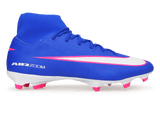 Nike Men's Zoom Mercurial Superfly 10 Academy FG/MG Racer Blue/White