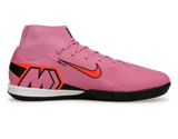 Nike Men's Zoom Mercurial Superfly 10 Academy IC Magic Flamingo/Black Side