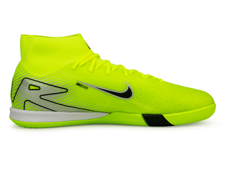 Nike Men's Zoom Mercurial Superfly 10 Academy IC Volt/Black Side