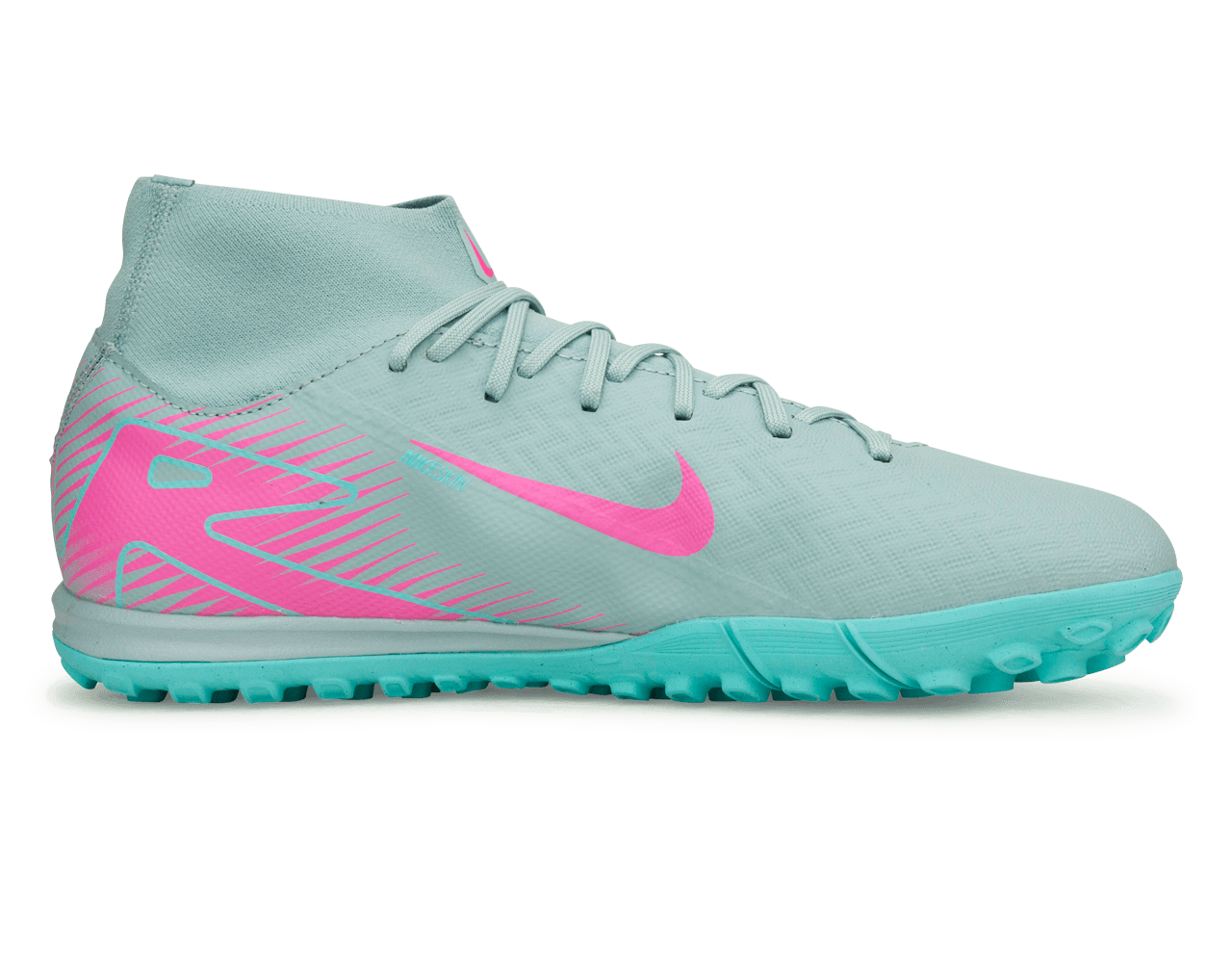 Nike Men's Zoom Mercurial Superfly 10 Academy TF Ocean Cube/Pink