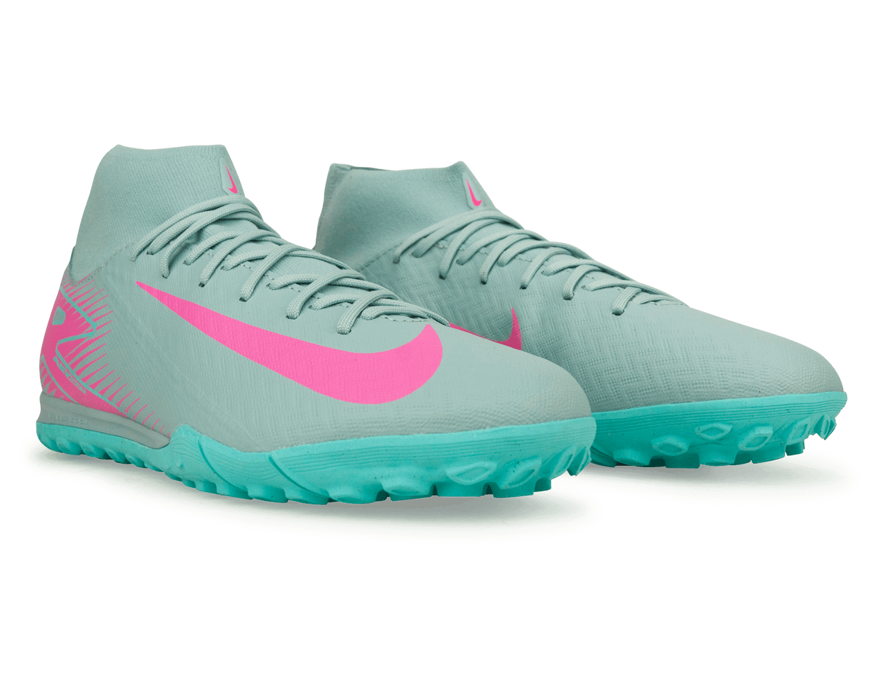 Nike Men's Zoom Mercurial Superfly 10 Academy TF Ocean Cube/Pink