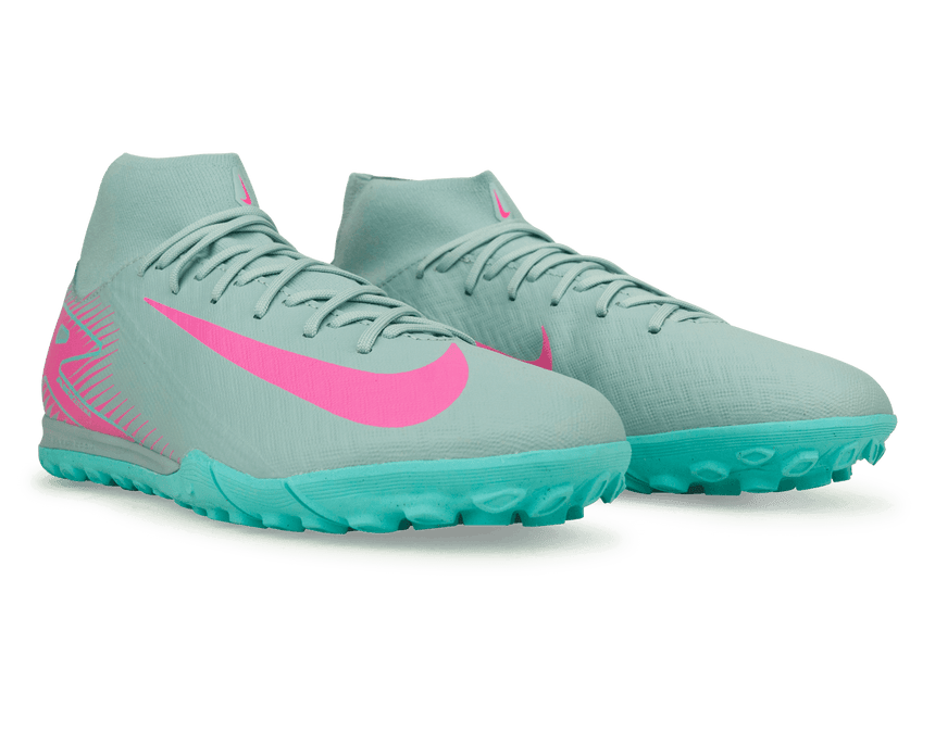 Nike Men's Zoom Mercurial Superfly 10 Academy TF Ocean Cube/Pink Blast Together