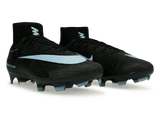 Nike Men's Zoom Mercurial Superfly 10 Elite FG  Black/Ice Blue Together