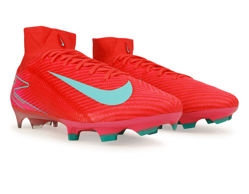 Nike Men's Zoom Mercurial Superfly 10 Elite FG Ember Glow/Aurora Green Together