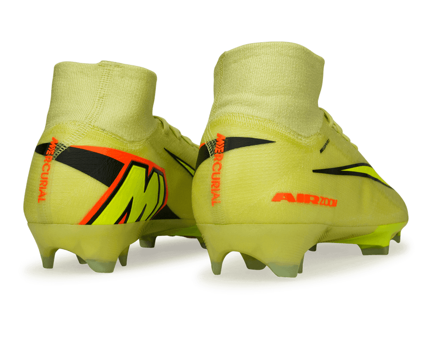 Nike Men's Zoom Mercurial Superfly 10 Elite FG Volt/Hyper Crimson Back