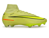 Nike Men's Zoom Mercurial Superfly 10 Elite FG Volt/Hyper Crimson
