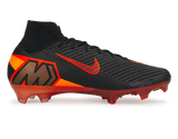 Nike Men's Zoom Mercurial Superfly 10 Elite FG LV8 Black/Hyper Crimson Side