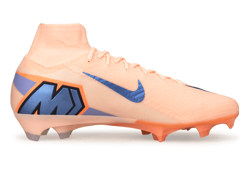 Nike Men's Zoom Mercurial Superfly 10 Elite FG LV8 Soccer Cleats Crimson Tint/Royal Pulse Side