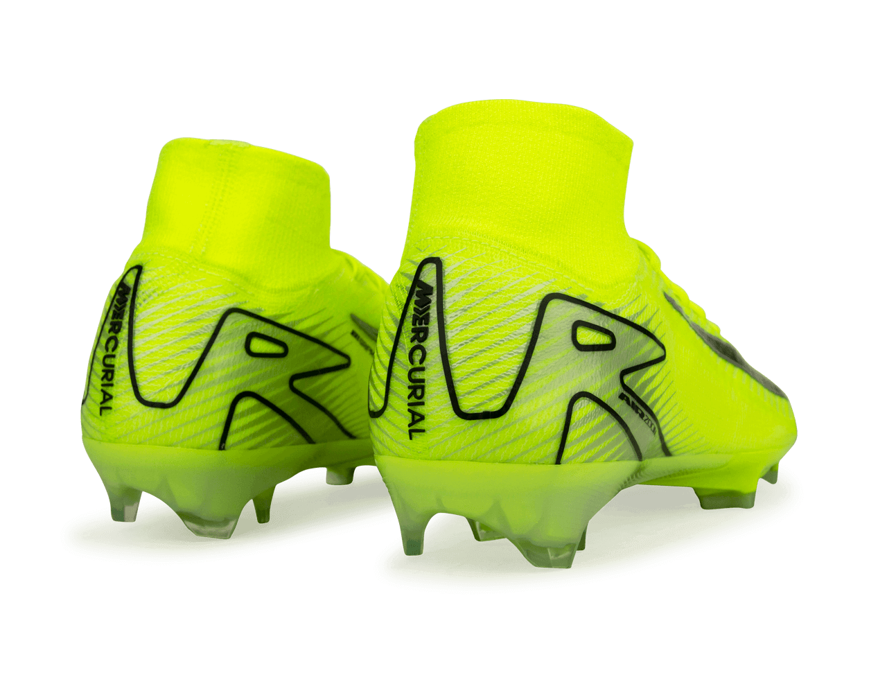 Nike Men's Zoom Mercurial Superfly 10 Elite FG Volt/Black Rear