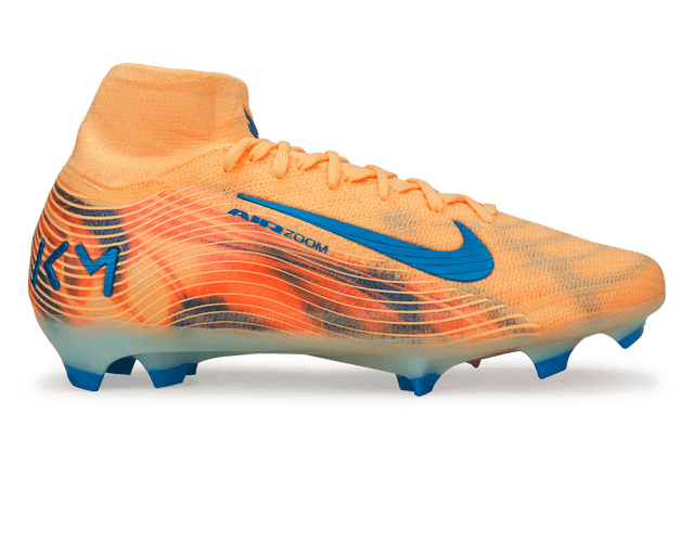 Nike Men's Zoom Mercurial Superfly 10 Elite 'Kylian Mbappe' FG Melon Tint/Igloo Side