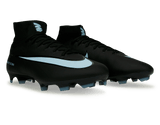 Nike Men's Zoom Mercurial Superfly 10 Pro FG Black/Ice Blue Together