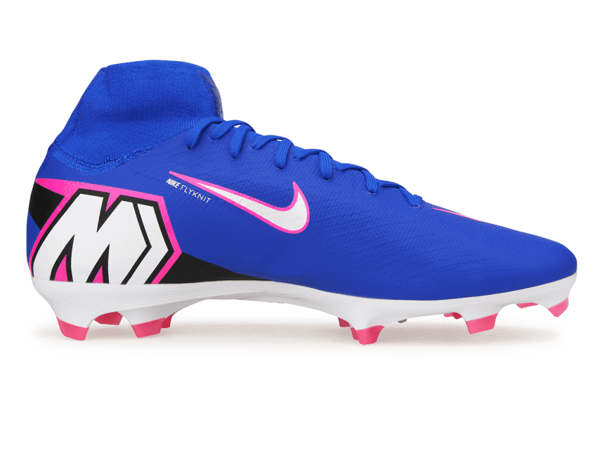 Nike Men's Zoom Mercurial Superfly 10 Pro FG Racer Blue/White Side