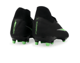 Nike Men's Zoom Mercurial Superfly 11 Academy FG/MG Black/Illusion Green Rear