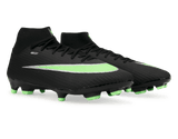 Nike Men's Zoom Mercurial Superfly 11 Academy FG/MG Black/Illusion Green Together