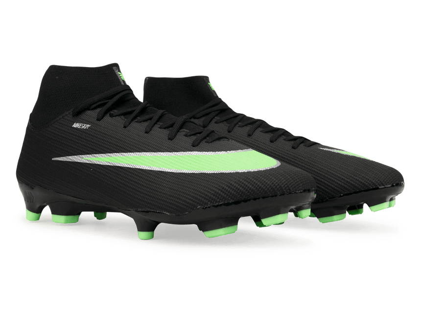 Nike Men's Zoom Mercurial Superfly 11 Academy FG/MG Black/Illusion Green Together