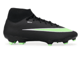 Nike Men's Zoom Mercurial Superfly 11 Academy FG/MG Black/Illusion Green