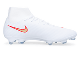 Nike Men's Zoom Mercurial Superfly 11 Academy FG/MG White/Bright Crimson Side