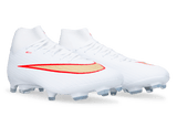 Nike Men's Zoom Mercurial Superfly 11 Academy FG/MG White/Bright Crimson Together