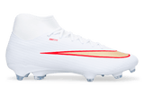 Nike Men's Zoom Mercurial Superfly 11 Academy FG/MG White/Bright Crimson