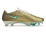 Nike Men's Zoom Mercurial Superfly 11 Elite Kylian Mbappe FG Metallic Gold/Green Glow Side