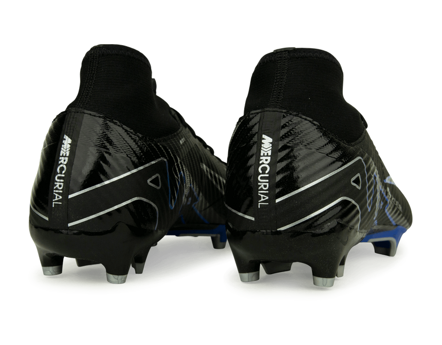 Nike Men's Zoom Mercurial Superfly 9 Academy FG/MG Black/Blue Rear