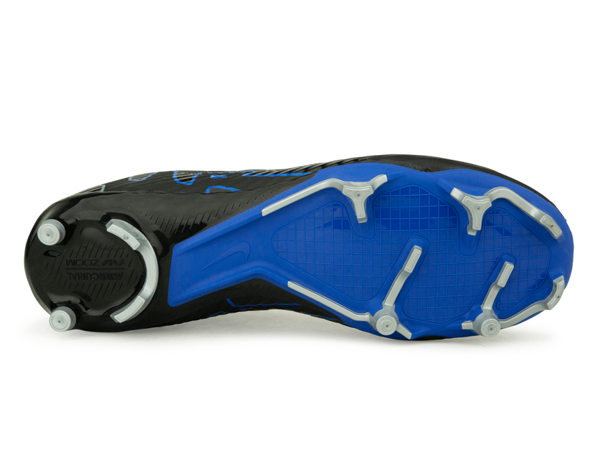 Nike Men's Zoom Mercurial Superfly 9 Academy FG/MG Black/Blue Sole