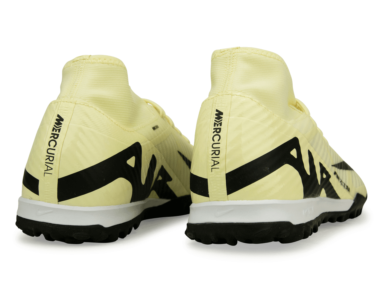 Nike Men's Zoom Mercurial Superfly 9 Academy TF Lemonade/Black Rear