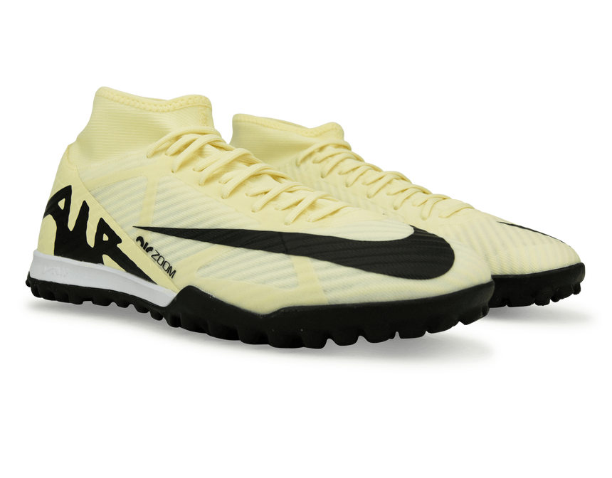 Nike Men's Zoom Mercurial Superfly 9 Academy TF Lemonade/Black Together