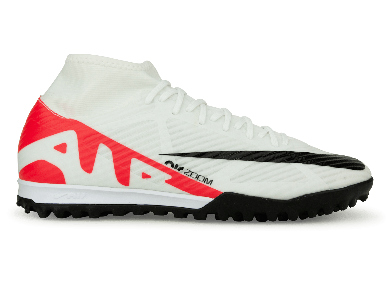 Nike Men's Zoom Mercurial Superfly 9 Academy TF White/Red