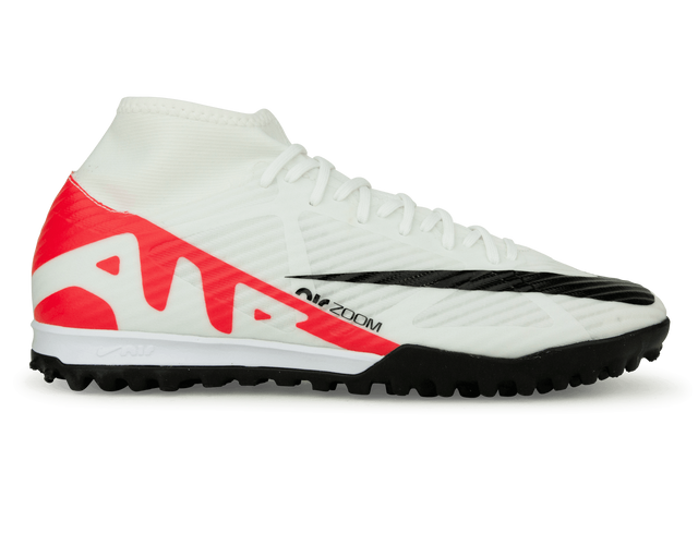 Nike Men's Zoom Mercurial Superfly 9 Academy TF White/Red