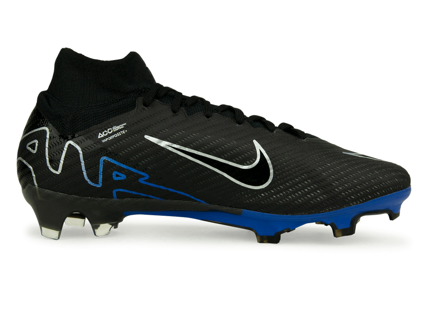 Nike Men's Zoom Mercurial Superfly 9 Elite FG Black/Blue Side
