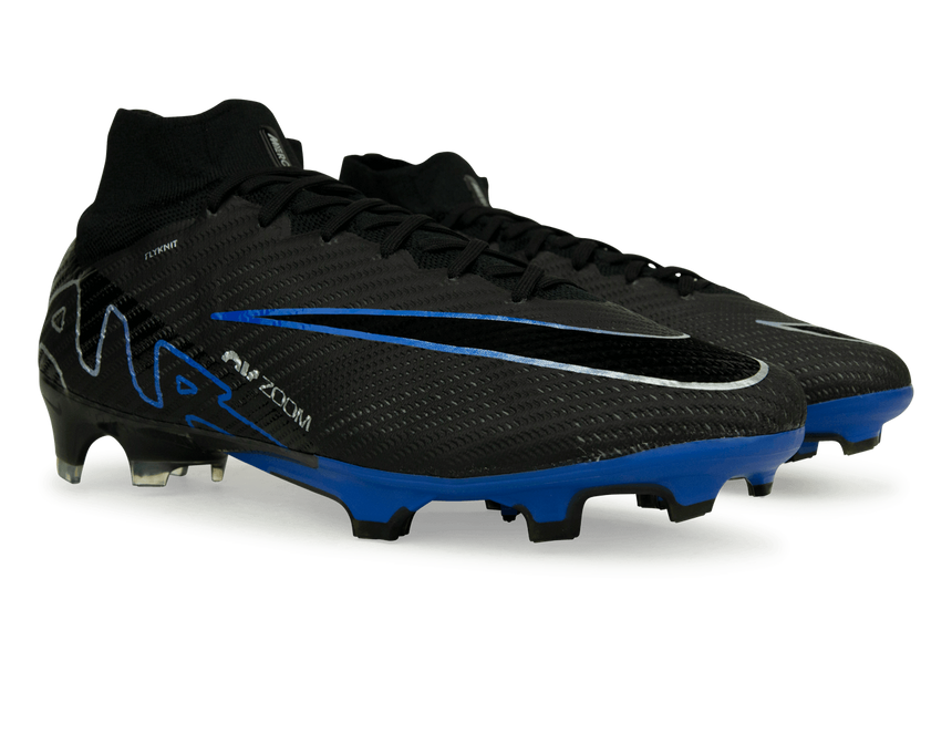 Nike Men's Zoom Mercurial Superfly 9 Elite FG Black/Blue Together