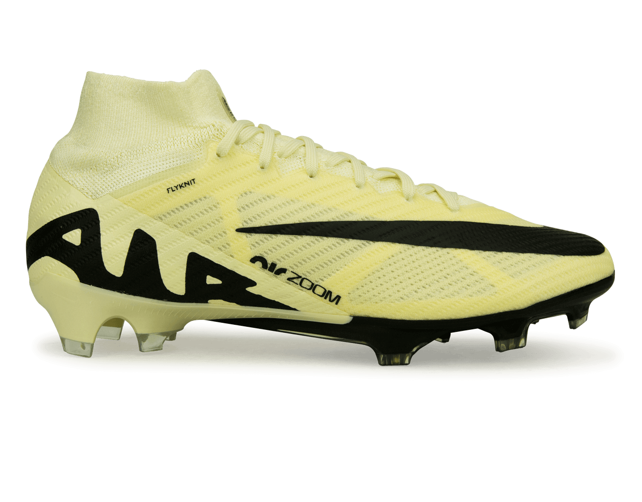 Nike Men's Zoom Mercurial Superfly 9 Elite FG Lemonade/Black Nike Men's Zoom Mercurial Superfly 9 Elite FG Lemonade/Black