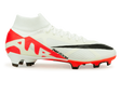 Nike Men's Zoom Mercurial Superfly 9 Pro FG White/Red