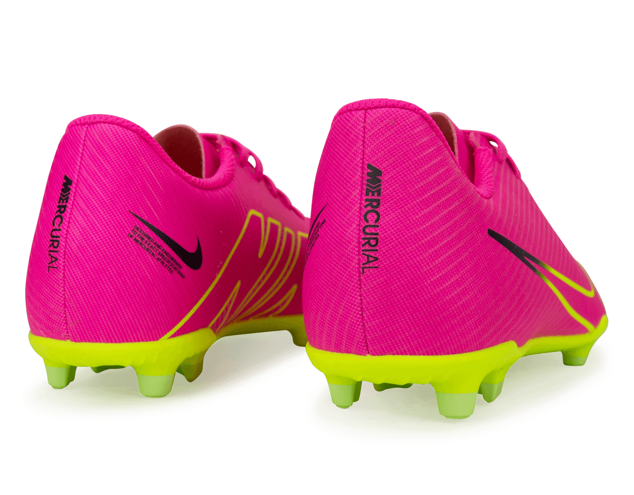 Nike Men's Zoom Mercurial Vapor 15 Club FG/MG Pink/Volt Rear