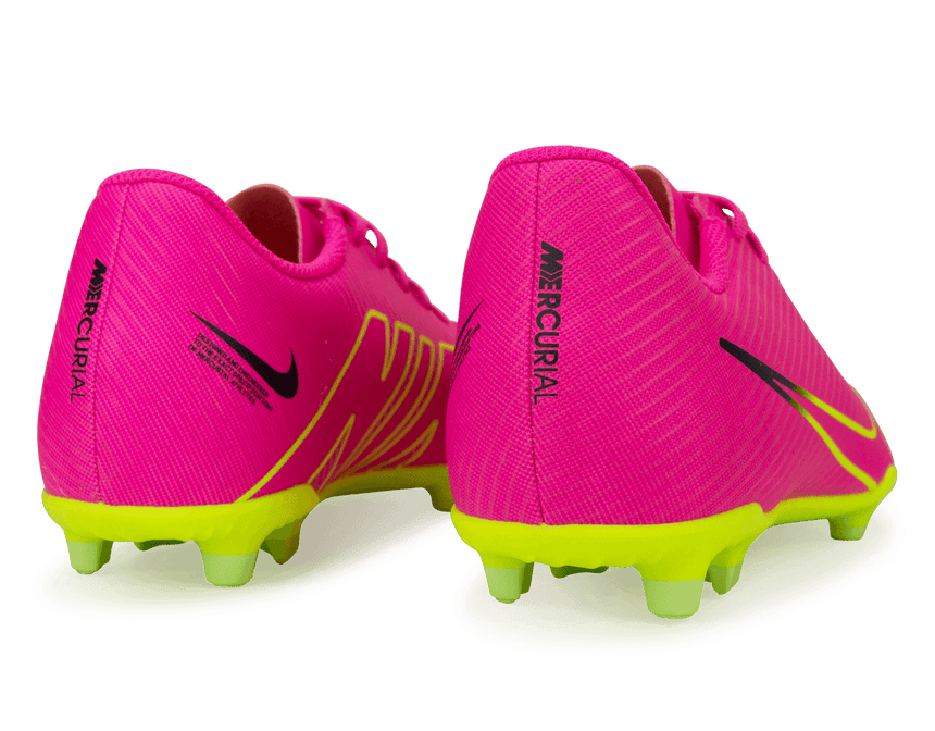 Nike Men's Zoom Mercurial Vapor 15 Club FG/MG Pink/Volt Rear