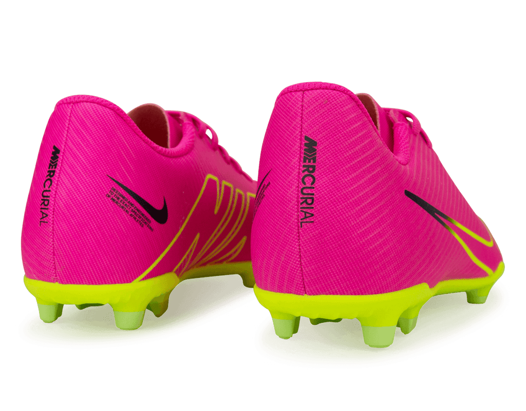 Nike Men's Zoom Mercurial Vapor 15 Club FG/MG Pink/Volt Rear