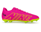 Nike Men's Zoom Mercurial Vapor 15 Club FG/MG Pink/Volt Side