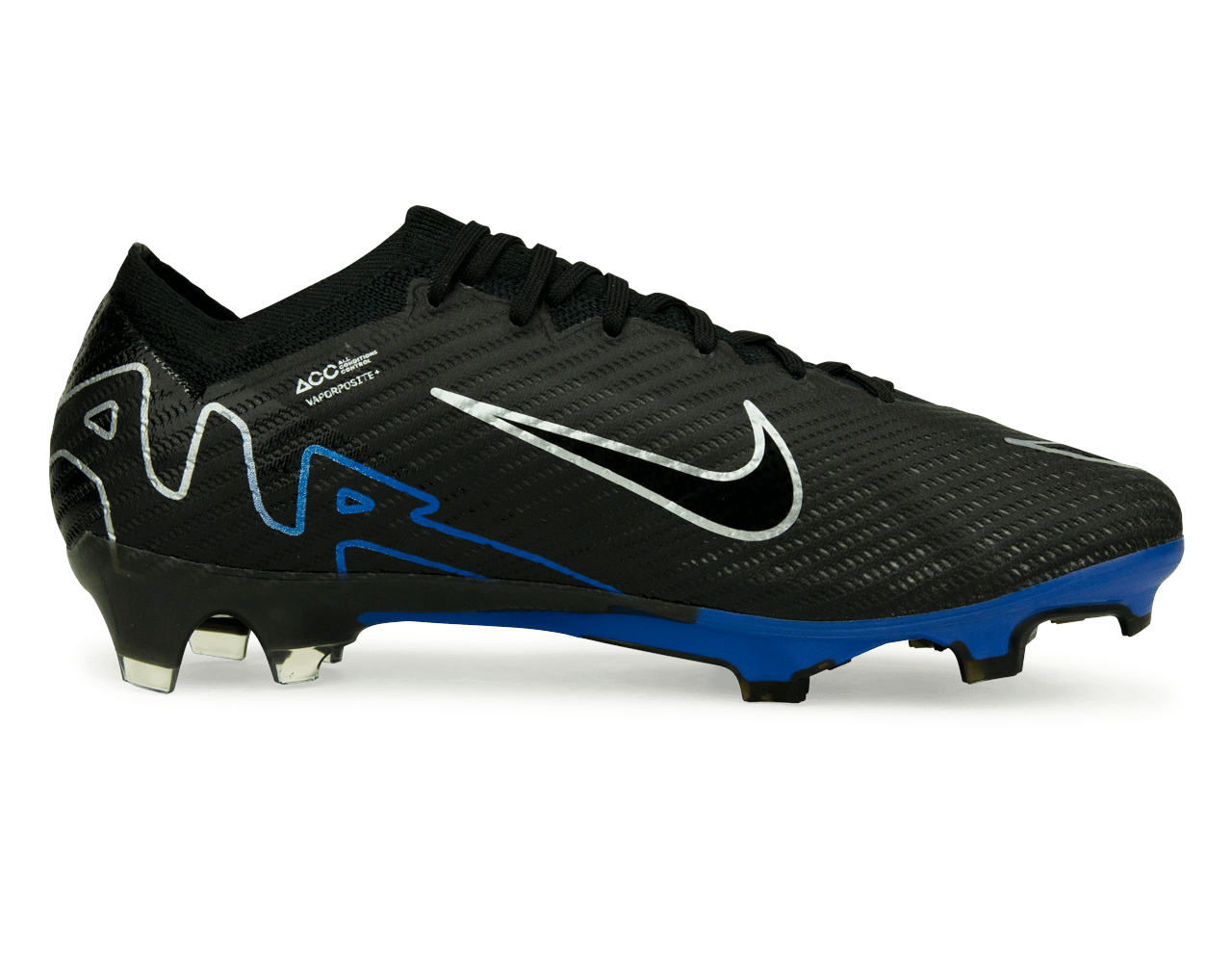 Black and blue clearance nike cleats