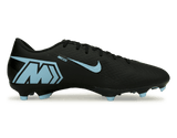 Nike Men's Zoom Mercurial Vapor 16 Academy FG/MG Black/Ice Blue Side