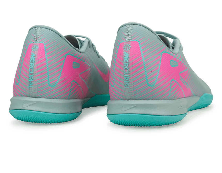 Nike Men's Zoom Mercurial Vapor 16 Academy IC Ocean Cube/Pink Blast Heel