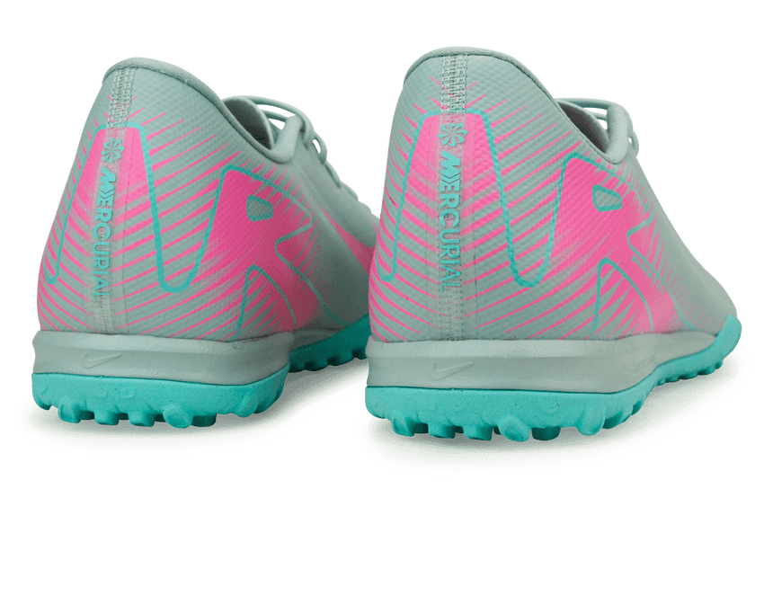Nike Men's Zoom Mercurial Vapor 16 Academy TF Ocean Cube/Pink Blast Heel