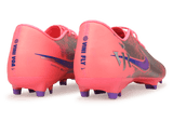 Nike Men's Zoom Mercurial Vapor 16 Academy 'Vini Jr' FG/MG Sunset Pulse/Old Royal Rear