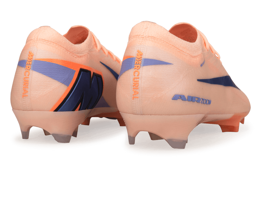 Nike Men's Zoom Mercurial Vapor 16 Elite FG LV8 Soccer Cleats Crimson Tint/Royal Pulse Heel