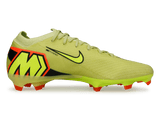 Nike Men's Zoom Mercurial Vapor 16 Pro FG Volt/Hyper Crimson Side